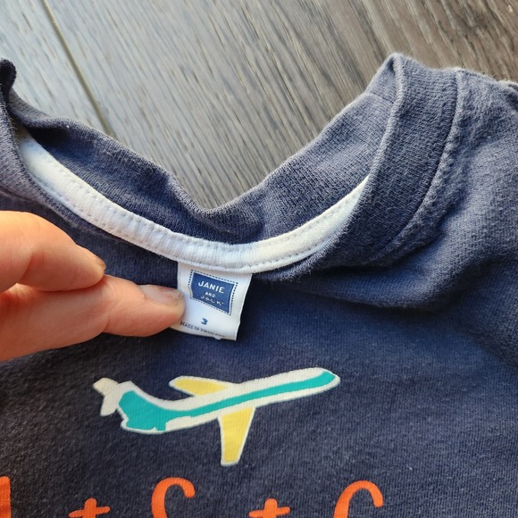 Janie and Jack 'One of a kind' and 'Jet Set Go' tees, 3t - Picture 3 of 6